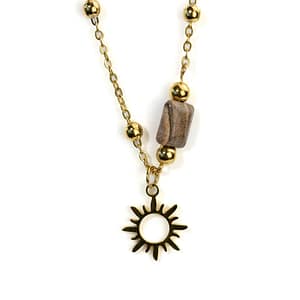 Picture Jasper Necklace for Stability & Grounding