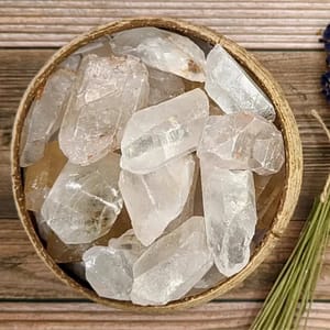 Clear Quartz Raw Crystal 2pcs